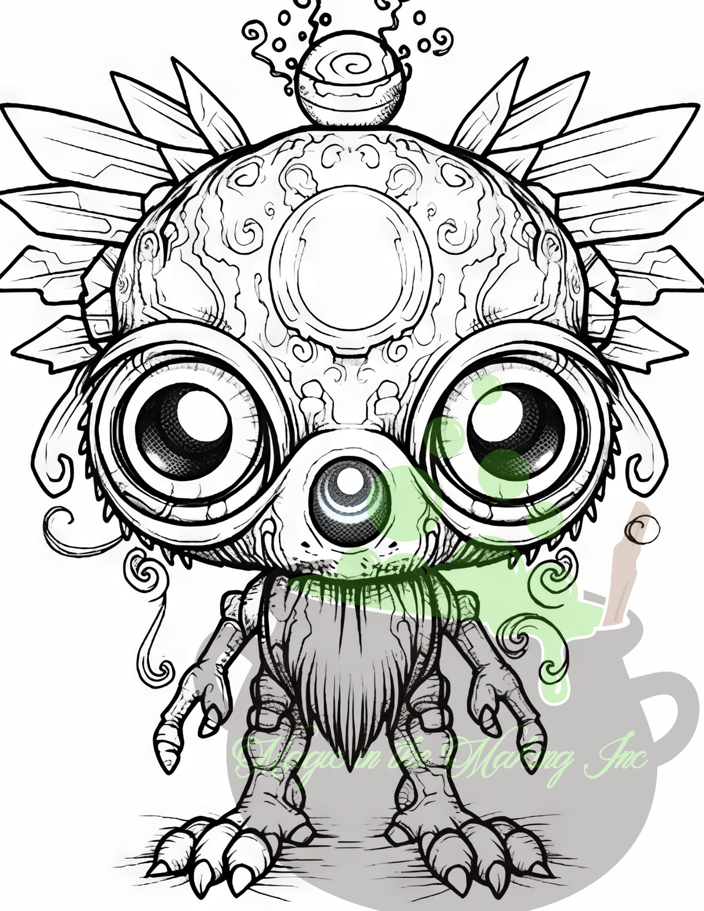 The Creepy Cute Animals Digital Coloring Book