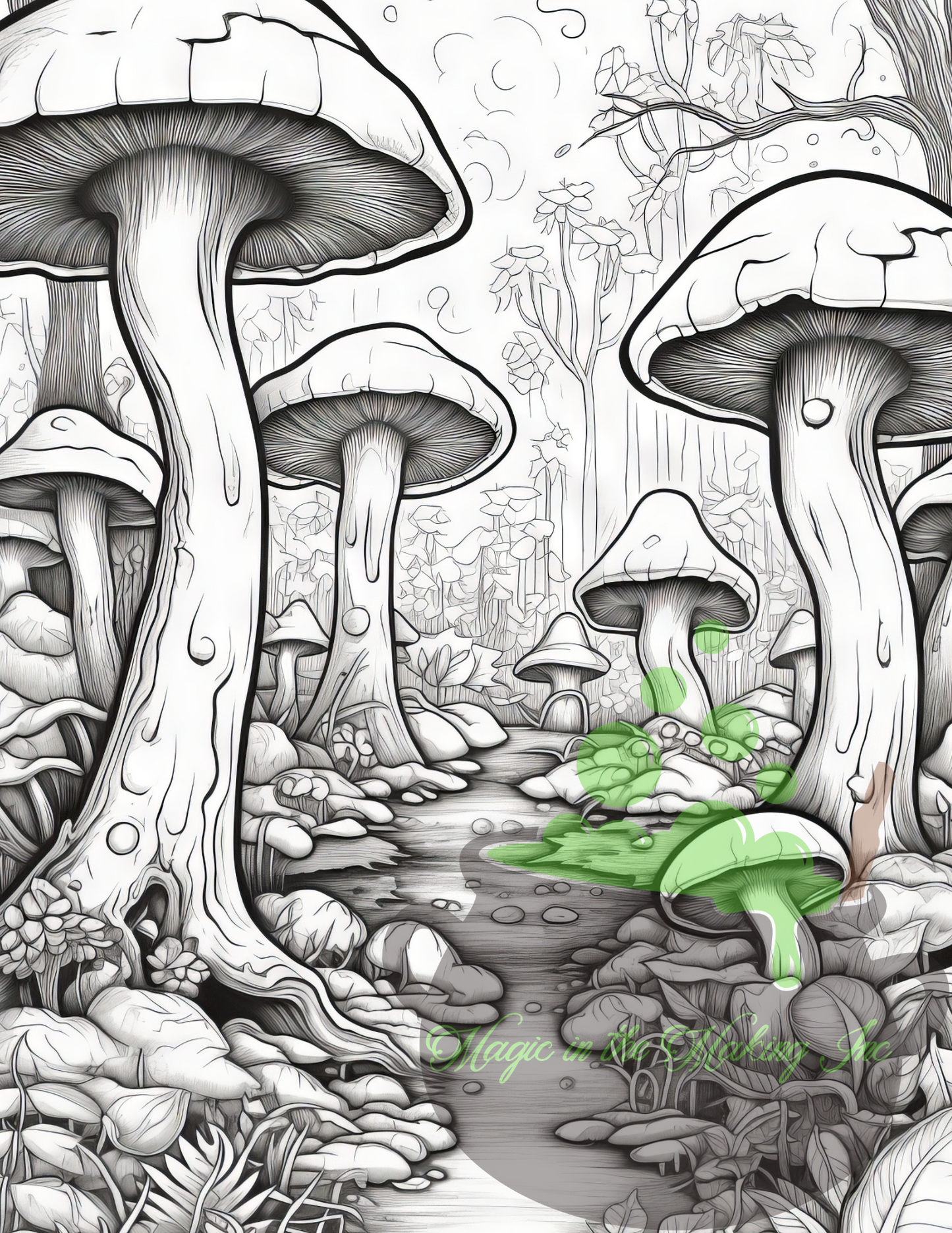 The Fantasy Forest Digital Coloring Book