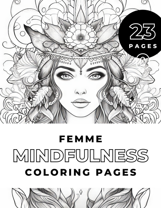 The Mindfulness Femme Coloring Book - Digital Edition