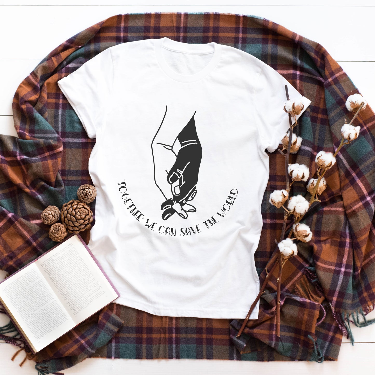 Fantastic, custom "Together we can save the world" T-shirts