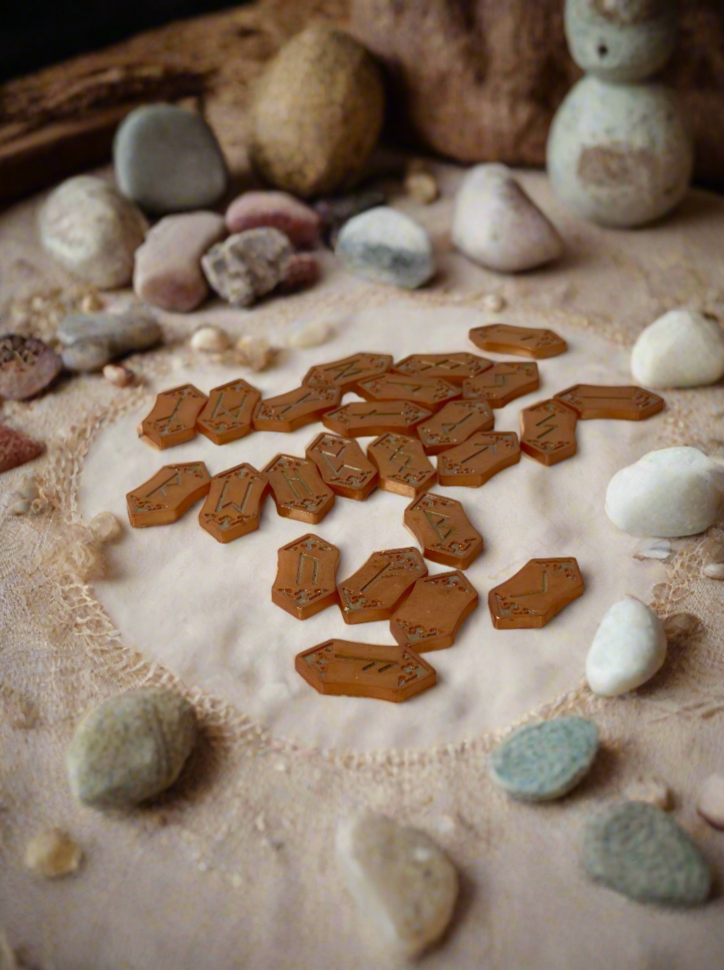 One-of-a-Kind Resin Rune Stones: Unearth the Secrets of the Elder Futhark