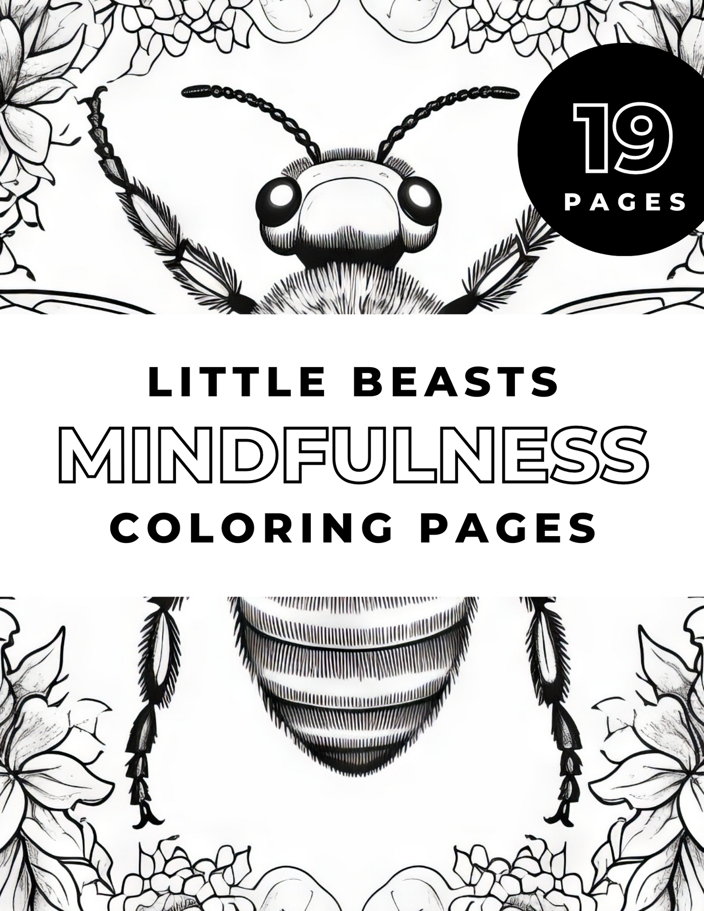 The Mindfulness Little Beasts Digital Coloring Book
