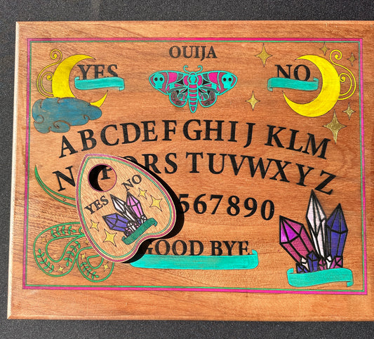 Boo!tiful Handcrafted Spirit Board: Chat with the Spirits in Style
