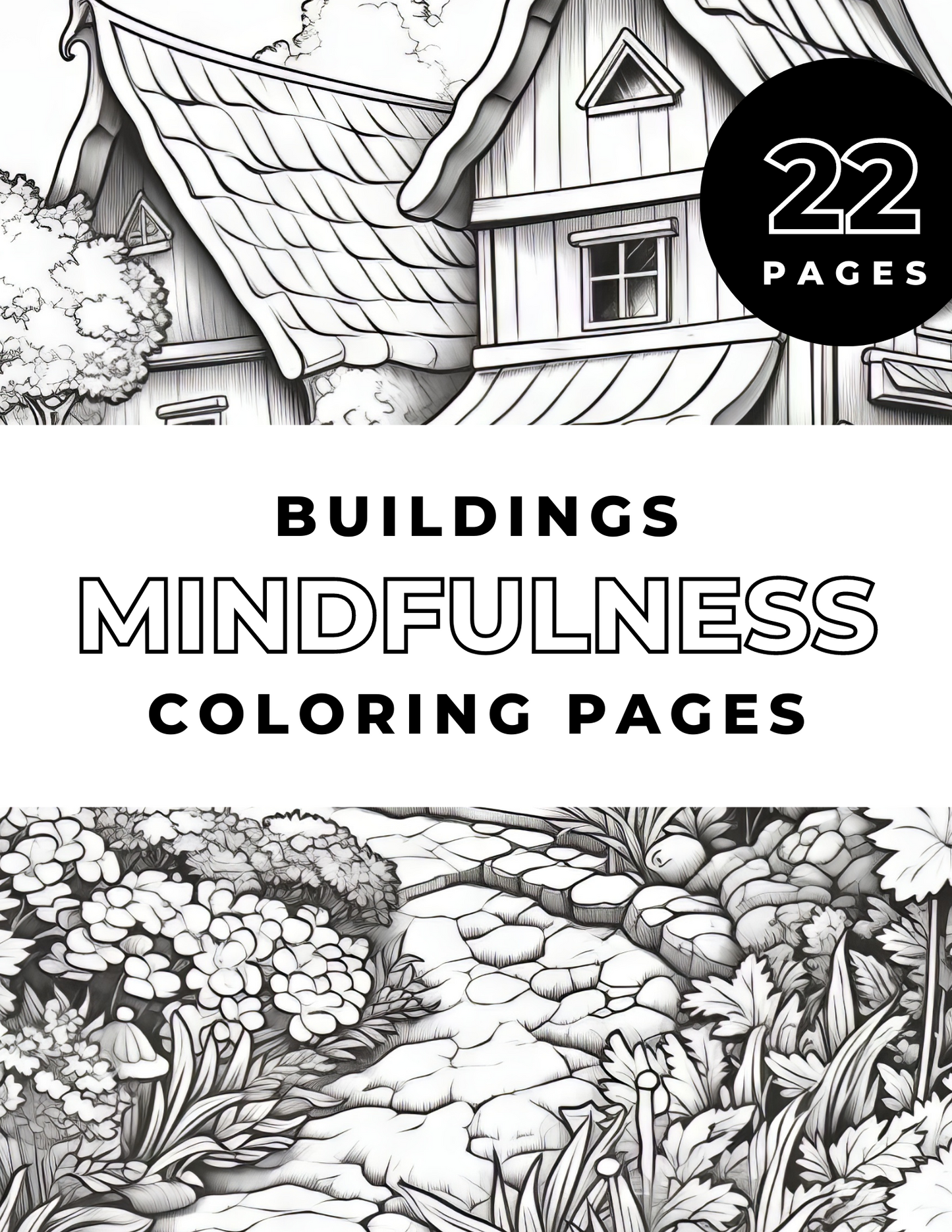 The Buildings Mindfulness Coloring Book
