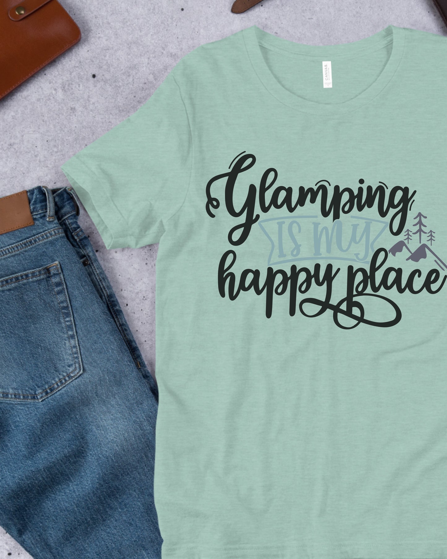 "Glamping is my happy place" Tee