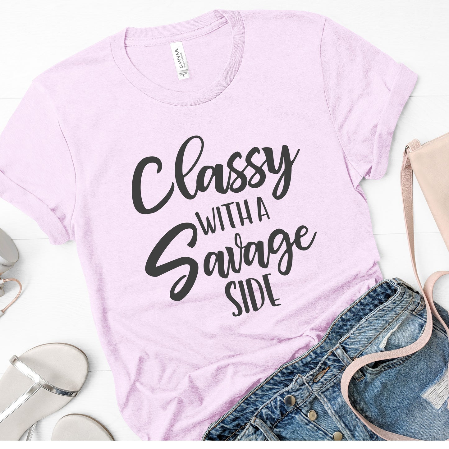 "Classy with a Savage Side" Tee