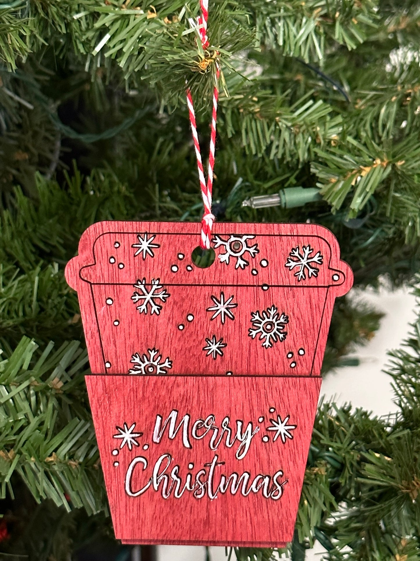 Wonderful, Wooden  Gift Card Holder Ornament