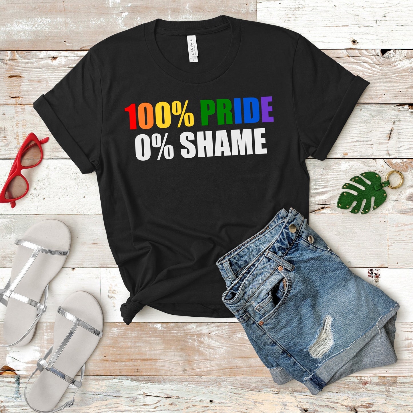 Fantastic, custom "100% PRIDE" T-shirt
